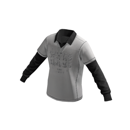 Grunge 52 Polo w/ Long Sleeve & Chain (White)