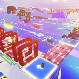 ✨Mega Obby Neon🌈 200 Stages!