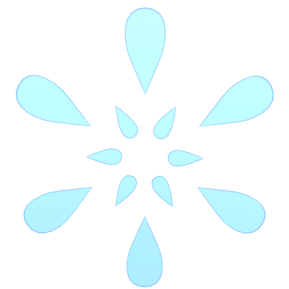 Blue Water Droplet Halo - Kokoro Roblox item