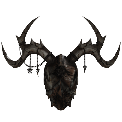 Wendigo Mimic Horned Mask (Fractured Rust)