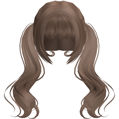 milktea swirly long anime flowy pigtails Roblox item