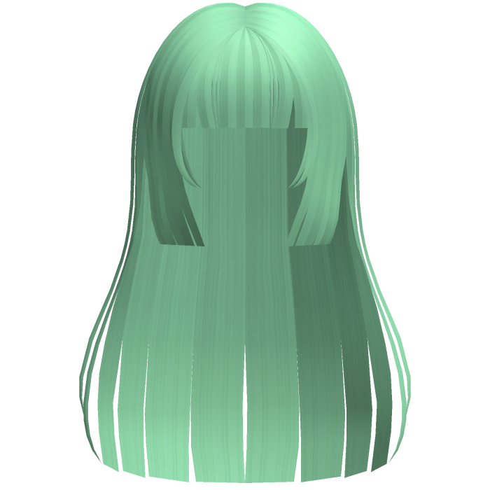 green anime yumeko straight cute hair