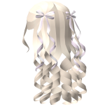 ♡ FREE Blonde Curly Long Hair With Ribbons