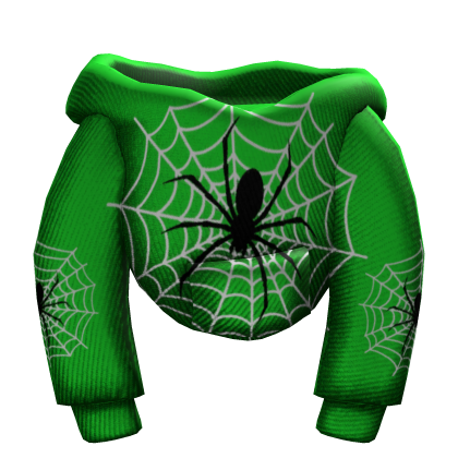 Green Designer Spider Web Male Hoodie Roblox item