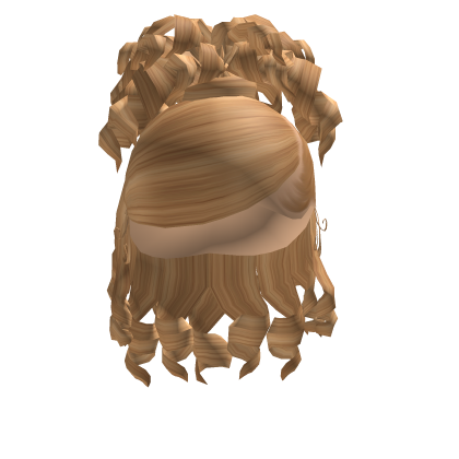 Curly Updo In Gold Blonde Roblox item