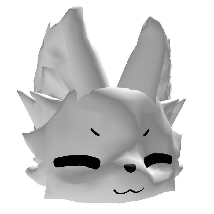White Sleepy Kemono Cat