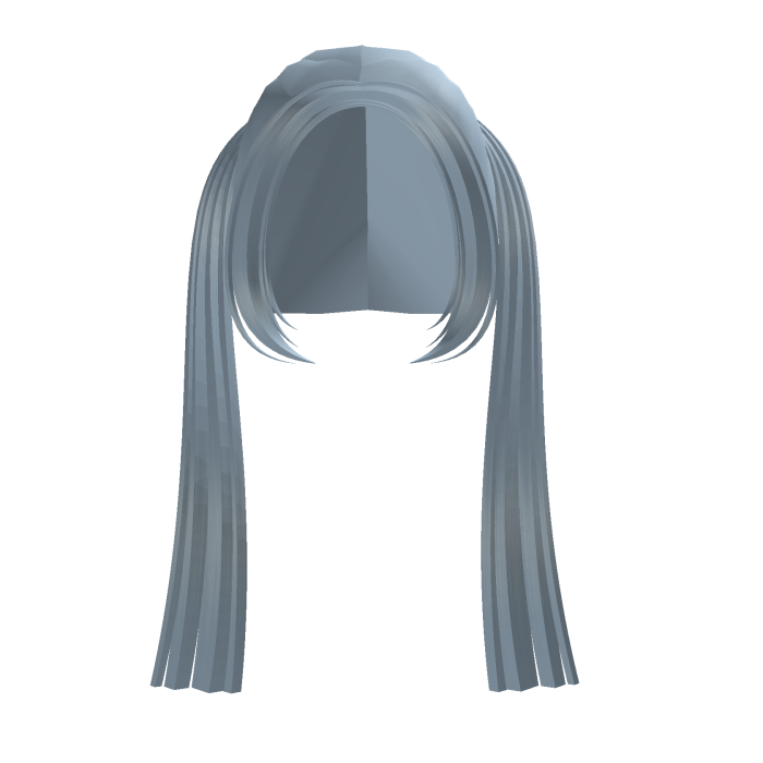 . ‿ ♡ light blue long pretty egirl pigtails