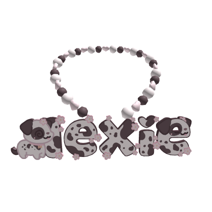 ‧˚ . lexie cute puppy black white 3.0
