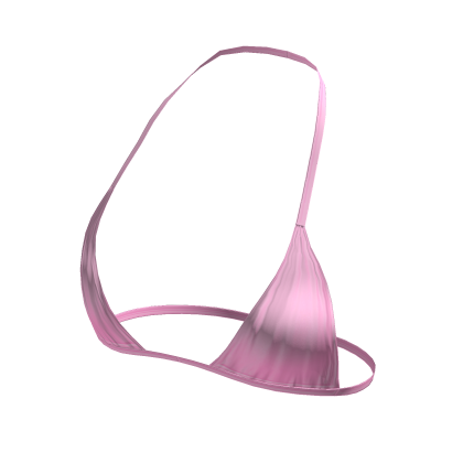 ⨾ Y2K Pastel Pink String Tied Bikini Top thumbnail