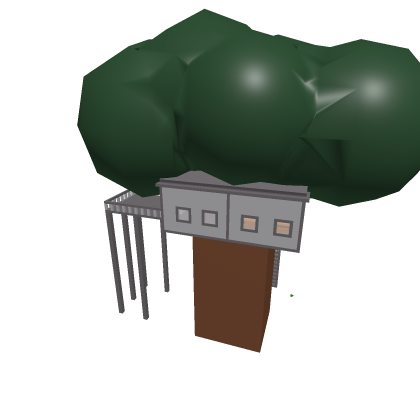 The stone treehouse for tank wars