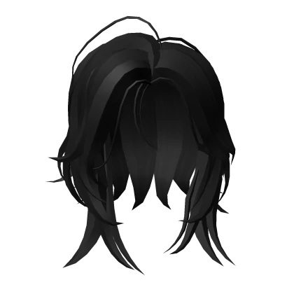 Roblox hair preview for Black Medium Length Layered Hair