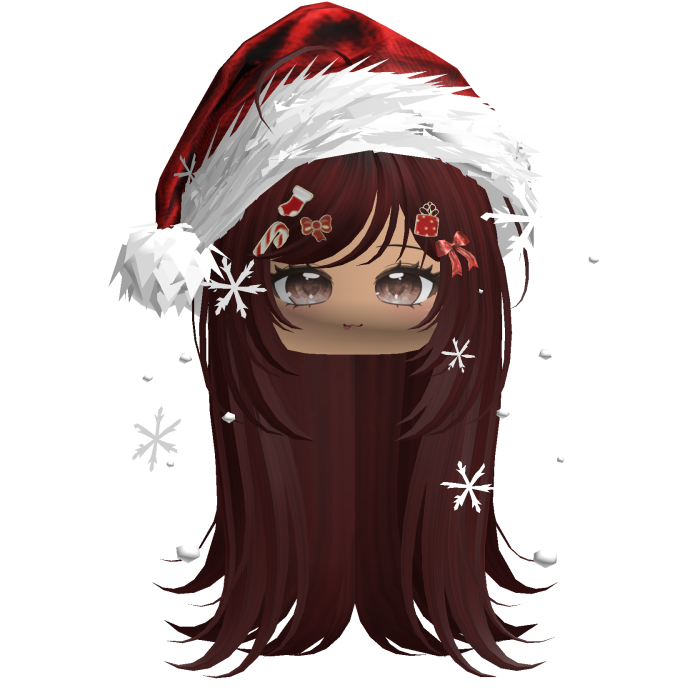 Emo Vamp Christmas Hair (Dark Red)