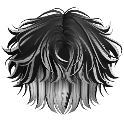 Stylish Middle Cut Boy Hair (Black and White) Roblox item
