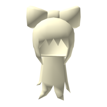 Low Poly Bow Ponytail Blonde