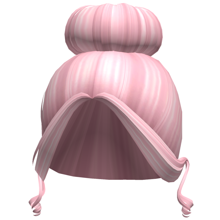 -',ৎ Pink Elegant Prom High Bun with Bangs