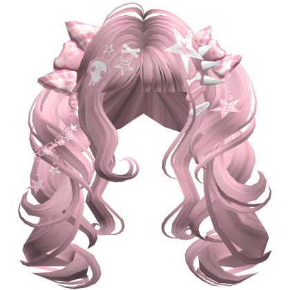 ♡ Scene Fluffy Gyaru Pigtails (Ash Pink)
