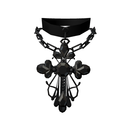 Black Jewel Cross Necklace 3.0