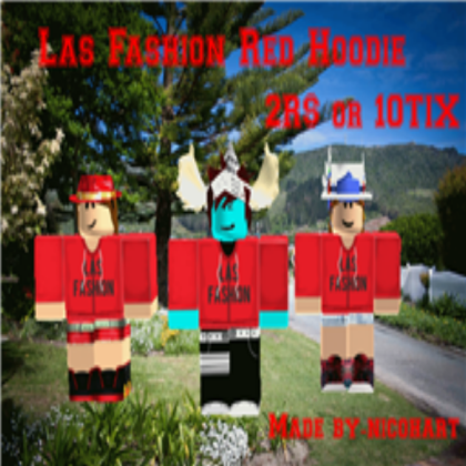 Las Fashion Red Hoodie Roblox decal