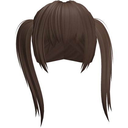 Choppy Emo Scene Anime Messy Hair in Brown Roblox item