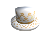 Gold Sakura Banded Tophat