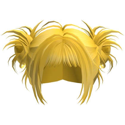 Igari Yellow Cute Y2k Spikey Buns