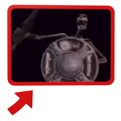 [Animated] Skeleton Banging Shield Meme