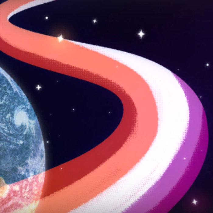 Lesbian Pride LGBTQ+ in Space