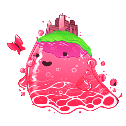 [🌎] Frutiger Aero Pink Webcore Ghost Shoulder Pet