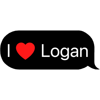 I heart Logan Name Text thumbnail
