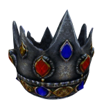 Colorful Gem Nobile Silver Crown