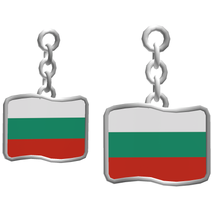 Bulgaria Flag Earrings