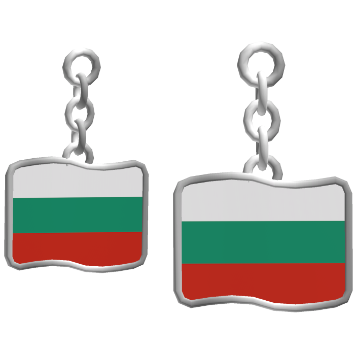 Bulgaria Flag Earrings