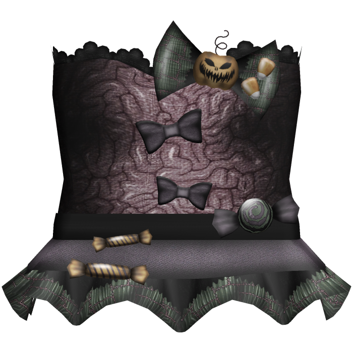 Halloween rotten candy decora dress