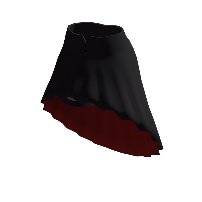 High-low black skirt with Leg Band
