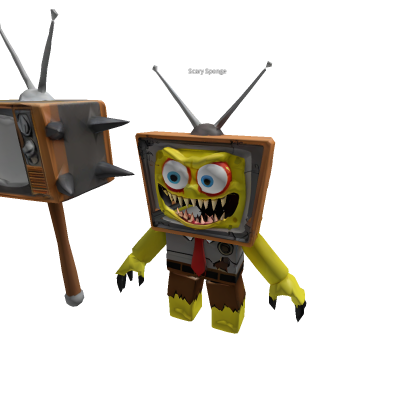 Horror Scary Sponge with Hammer TV tool  no Script