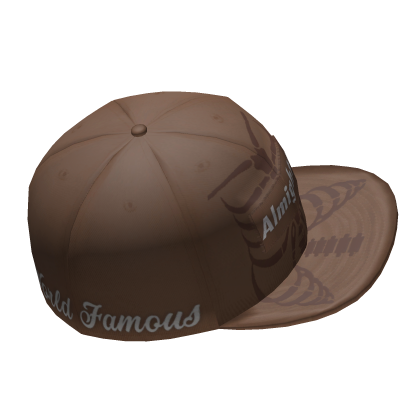 Tan & Brown Skeleton World Famous Fitted Cap Roblox item