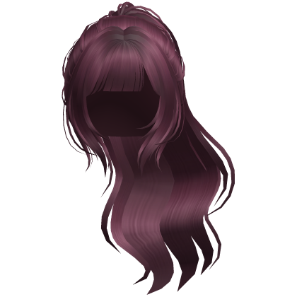 purple kawaii swept high ponytail hair ♡ Roblox item