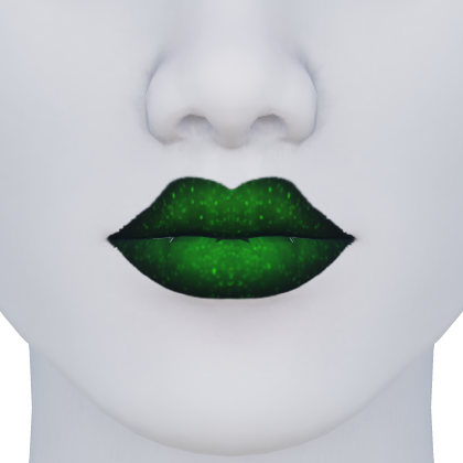 Halloween Green Glitter Lips