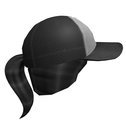 Ponytail w Trucker Cap Black Roblox item