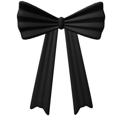 Big Black Hair Bow Roblox item