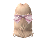 Pretty Hair With Pink Ribbon