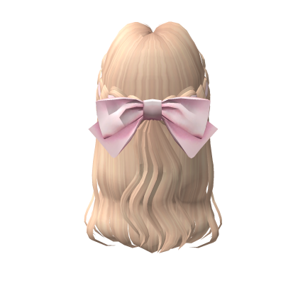 Pretty Hair With Pink Ribbon thumbnail
