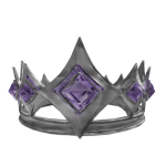 (CODE: G98) Silver & lavender Deepcrest Crown