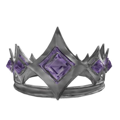 (CODE: G98) Silver & lavender Deepcrest Crown thumbnail