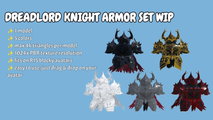 [R15] Dreadlord knight armor set preview 1