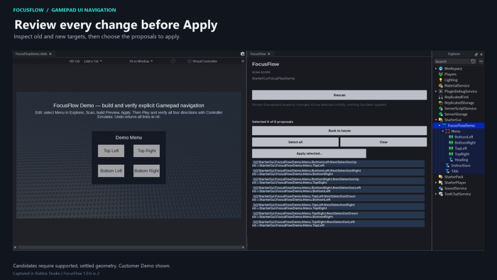 FocusFlow: Gamepad UI Builder & Auditor preview 4