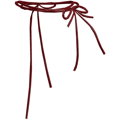 Red Lines Tie Necklace 