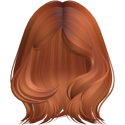 Swirled Stylish Orange Hair Blowout Roblox item