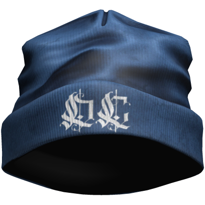 Blue Worn Winter Beanie