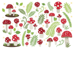mushroom softie family